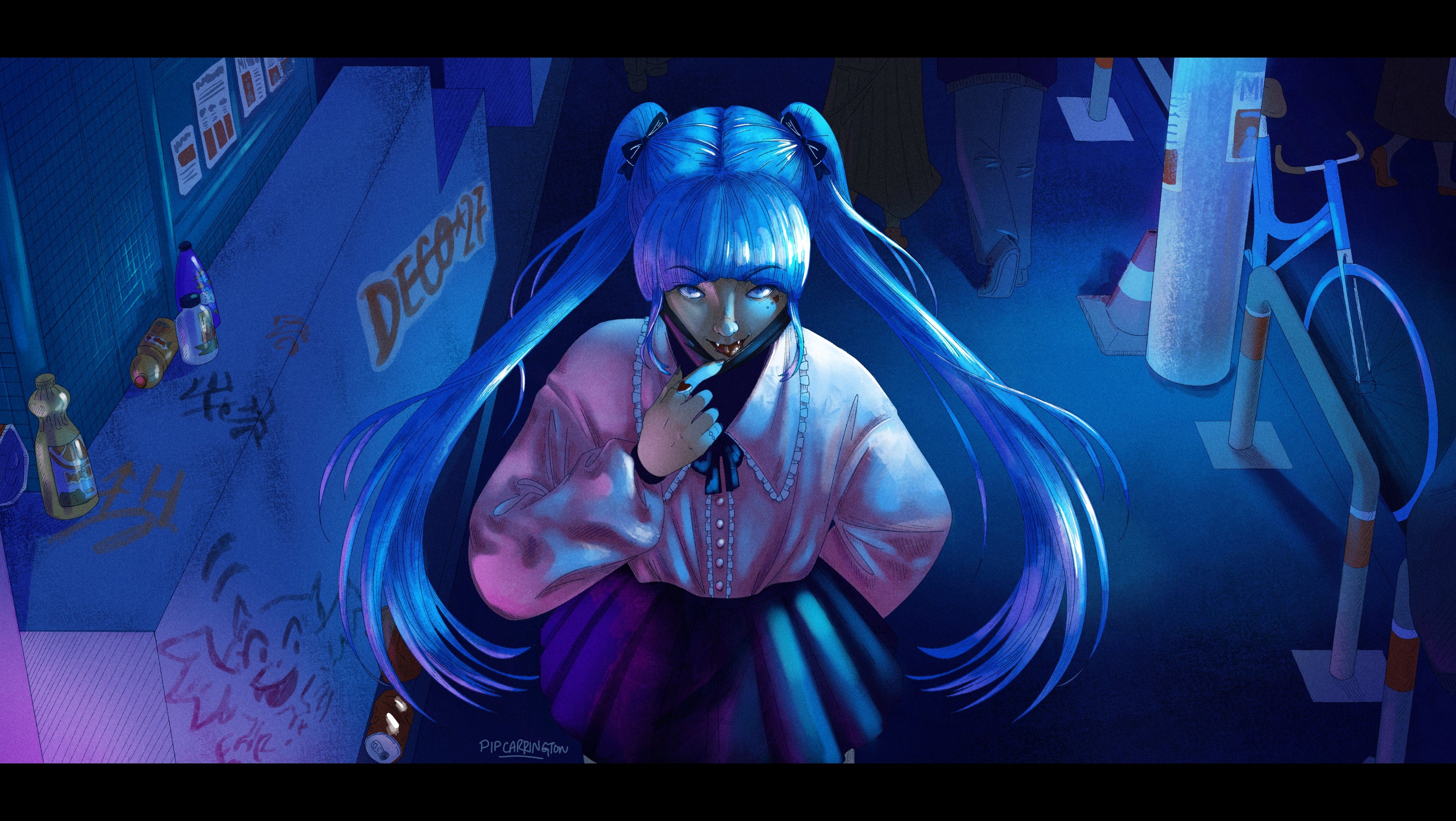 Phillipa Carrington The Vampire Deco 27 Been Listening To This One None Stop ヴァンパイア Hatsunemiku Vocaloid Vocaloidfanart Fanart Illustration Illustrator Drawing Draw 初音ミク Art Krita Digitalart T Co
