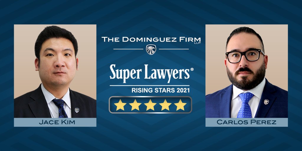 Attorneys Carlos Perez and Jace Kim Named Super Lawyers® Rising Stars for 2021 dominguezfirm.com/blog/attorneys… via <a href="/DominguezFirm/">The Dominguez Firm</a>