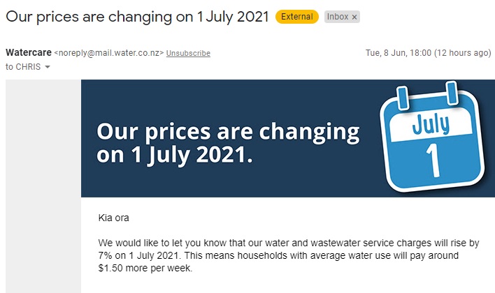 "Don't put 'Our prices are rising' in the subject line. People would hate us."

"Got it - 'Changing'."

"Brilliant"