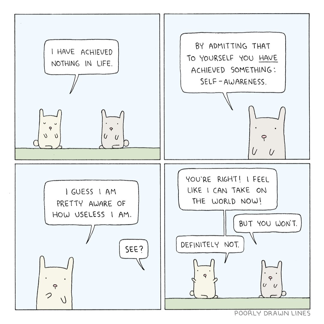 poorly drawn lines (@pdlcomics) on Twitter photo achieve achieve