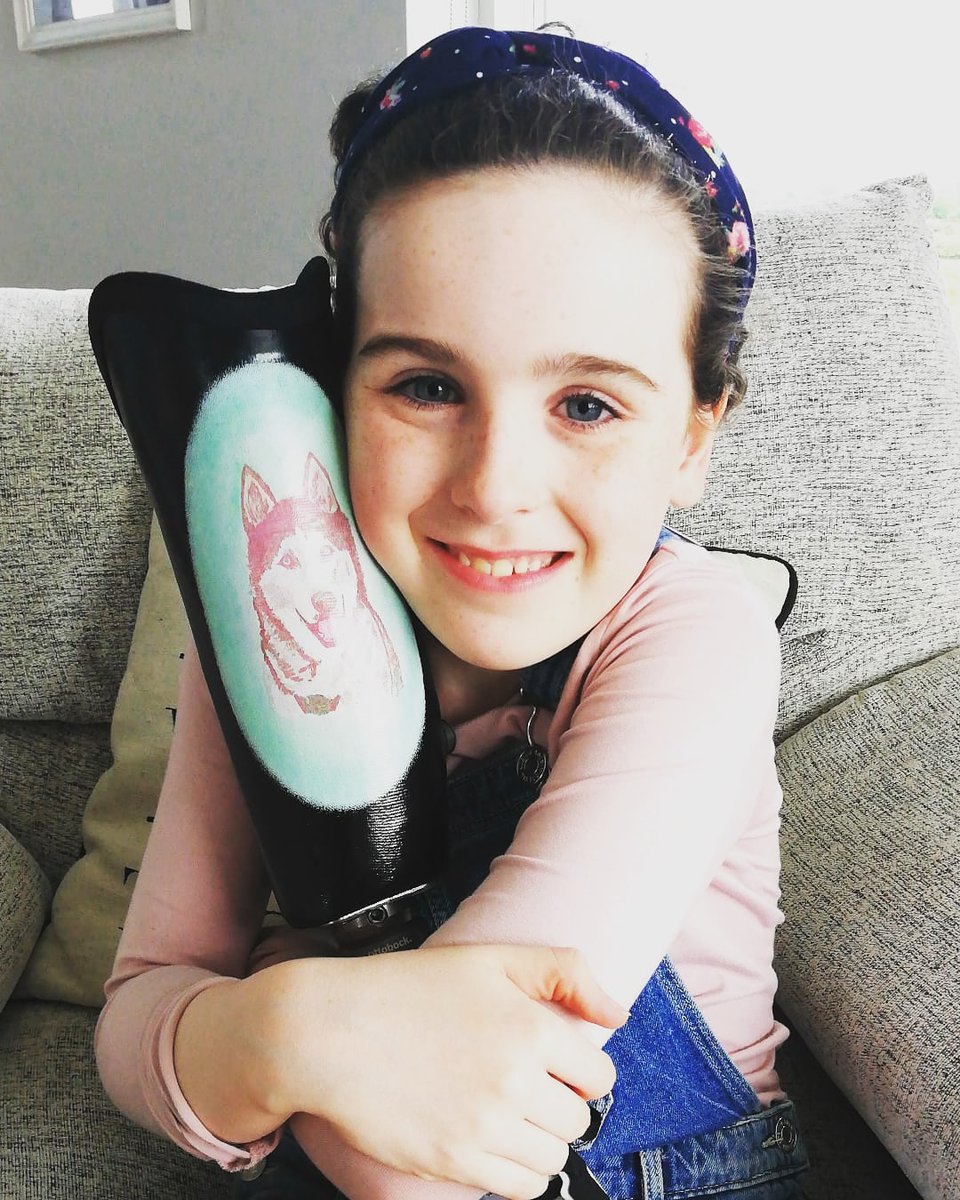 Saoirseandmamma's tweet photo. New leg 💕Great excitment today as we travelled to @ottobock_ireland to collect Saoírse's 2nd prosthetic. Thank you for the wonderful care as always @JanellaSweetPea 🥰
#amputee #osteoscarcoma #survivor #saoirseandmamma #husky https://t.co/cG4LsJrTGh