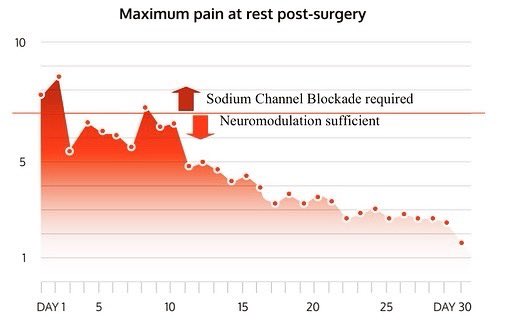 Gate is the 1st to incorporate bio electronics in a multimodal strategy to comprehensively address the duration and the magnitude of postoperative pain 🧡💙

#gatescience #painmanagement #postoperativepain #orthopedics #orthopedicsurgery #opioids