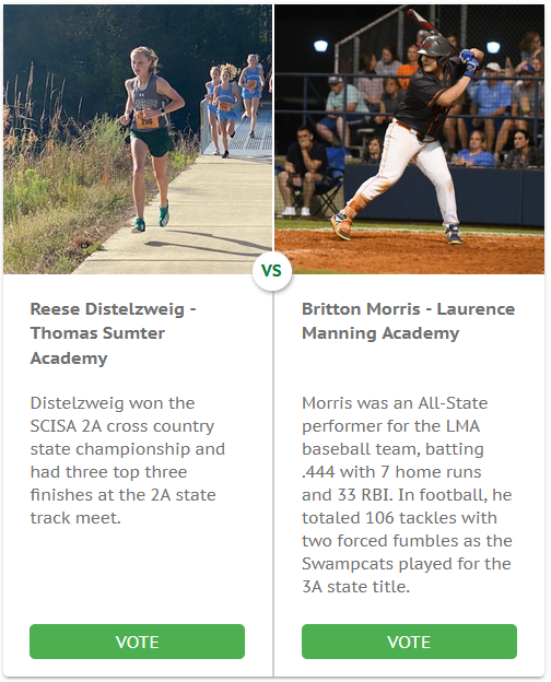 theitemsports's tweet photo. We've got a ton of great candidates for the Hines Furniture Athlete of the Year. Here's a couple more matchups you can vote for at https://t.co/shYtV1g0Up. Follow that link for the full bracket.
Voting is open until Friday night at midnight and you can vote daily! https://t.co/Qno974HMsu