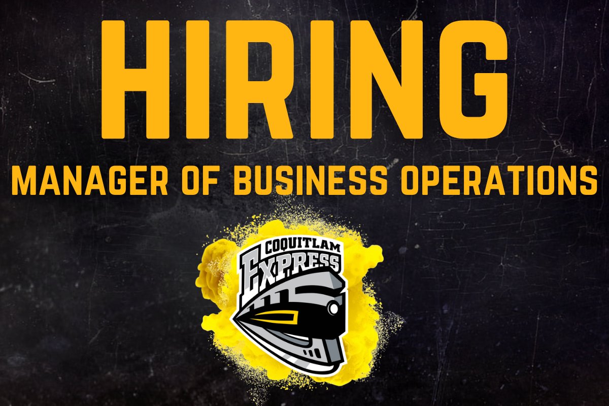 The Coquitlam Express are looking for a highly motivated, energetic individual for the position of Manager of Business Operations. The successful candidate will have strong marketing, promotion, financial and administrative skills.

More details visit: coquitlamexpress.ca/express-hiring…