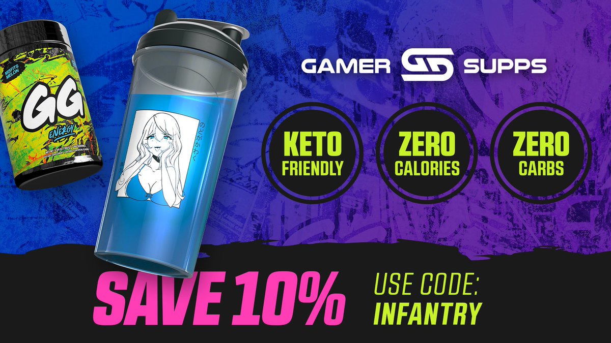 JohnLovesAnime's tweet photo. I'm very proud to be part of #GGInfantry! Do you want an alternative energy that's full of gamer fuel! ๐
It would really help a homie out if you DM me your order number after using the code to get what amazing stuff on @GamerSupps โค๏ธ
Please RT & let your friends know! ๐ฅฐ https://t.co/8iKMzkzpOp