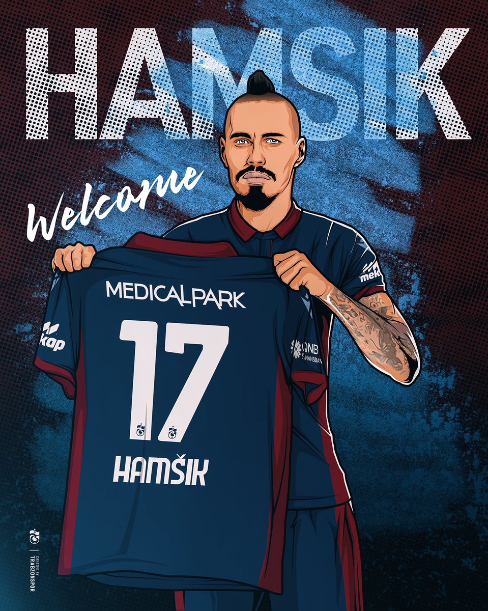 Trabzonspor's tweet photo. Trabzonsporumuza hoş geldin #MarekHamšík #Grande #17 https://t.co/IxJzUtNqZA