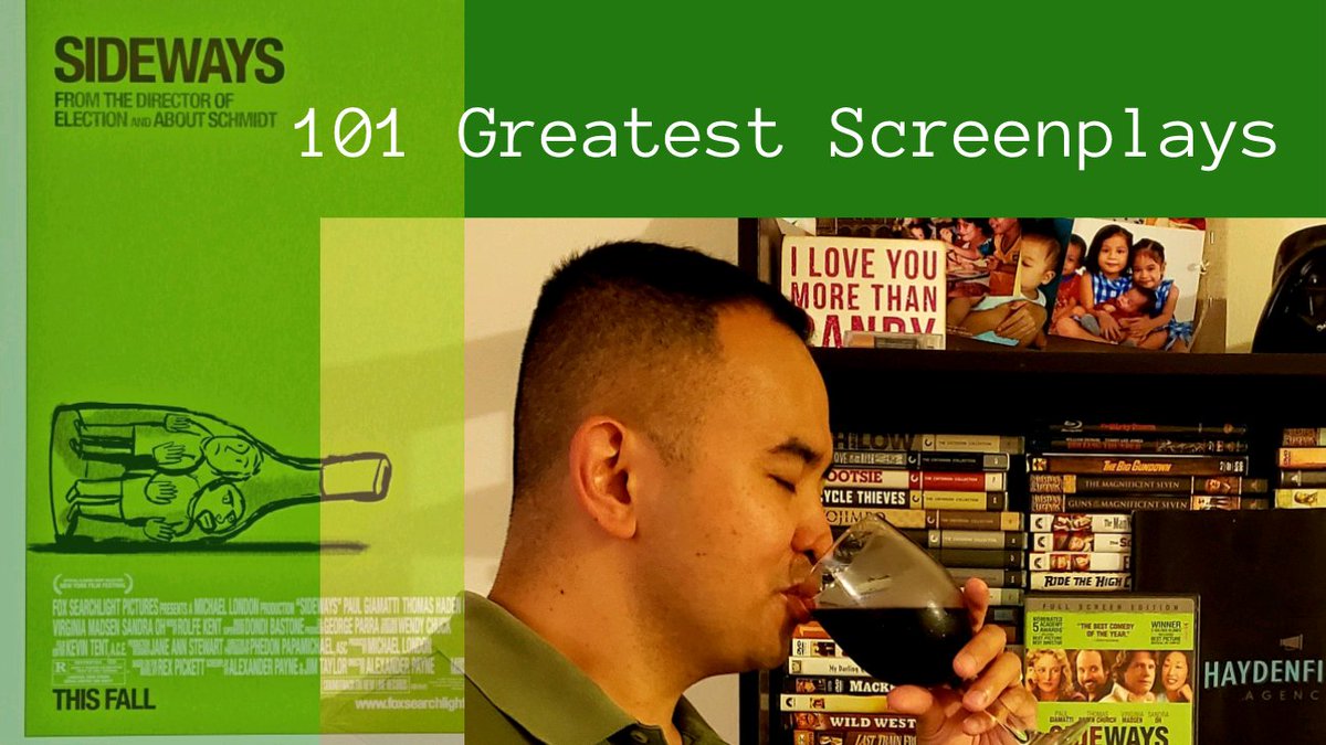 Catch our new video edition of our 101 Greatest Screenplays! Host Cesare Manansala presents #90: the 2004 sleeper comedy "Sideways," written/directed by Alexander Payne, and starring Paul Giamatti &amp; Thomas Haden Church. #101GreatestScreenplays #Sideways
youtube.com/watch?v=yWALz0…