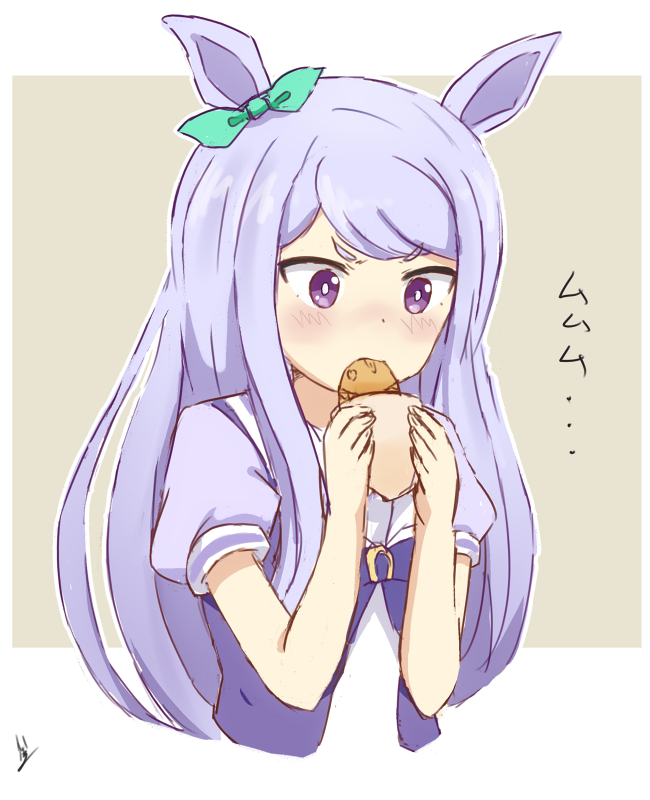 ウマ娘「たい焼き頬張るマックイーン らくがき

#ウマ娘 
#メジロマックイーン 」|MA-2㌠のイラスト