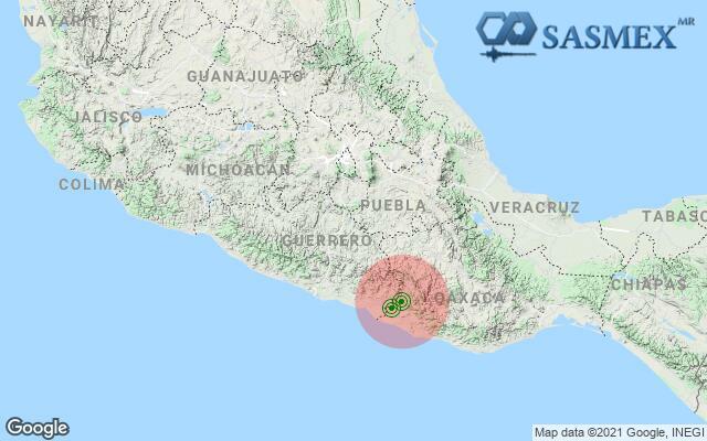 SASMEX's tweet image. #Sasmex al momento: posible zona epicentral, #TenemosSismo más información en cires.org.mx @Sasmex