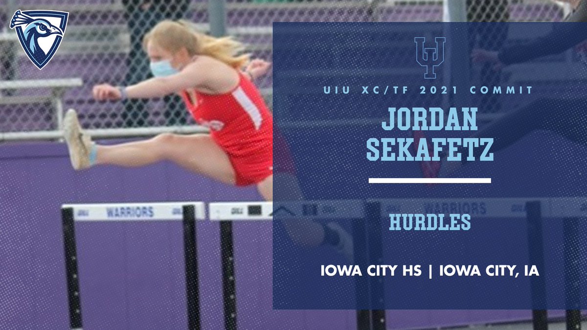 Welcome to the Peacock Family Jordan Sekafetz, Hurdle specialist from Iowa City, IA! #FeathersUp 🦚