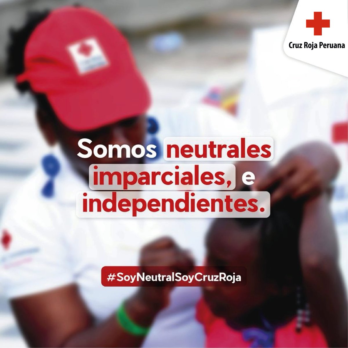La Cruz Roja Peruana desarrolla su mandato sirviendo a la comunidad, de acuerdo a los Principios Fundamentales del Movimiento de la Cruz Roja y Media Luna Roja, para lograr la transformación y desarrollo de todas las personas.
