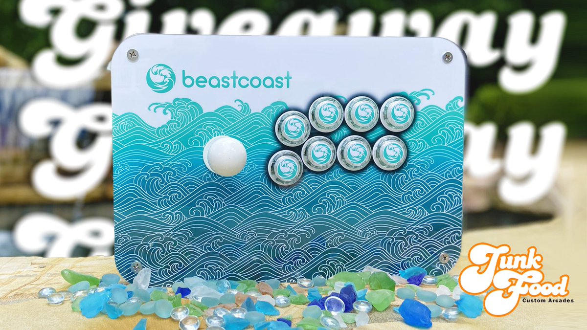 ✨ FIGHTSTICK GIVEAWAY ✨

we've teamed up with <a href="/junkfoodarcades/">JunkFood Custom Arcades</a> to design a one-of-a-kind beastcoast Snackbox V2 for one lucky winner!

enter by completing ALL THREE ACTIONS below:
🕹️ gleam.io/Mhmk6/beastcoa… 

best of luck! 🌊