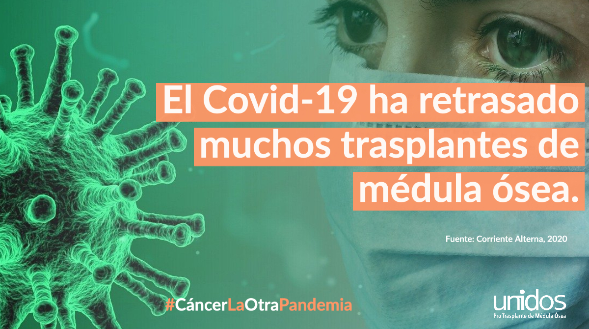 De acuerdo con Corriente Alterna, muchas de las personas con #cáncer que estaban listas para realizarse un #TrasplanteDeMédulaÓsea se quedaron en espera o tuvieron que buscar alternativas fuera de sus ciudades, a causa del #Covid19.  #CáncerLaOtraPandemia