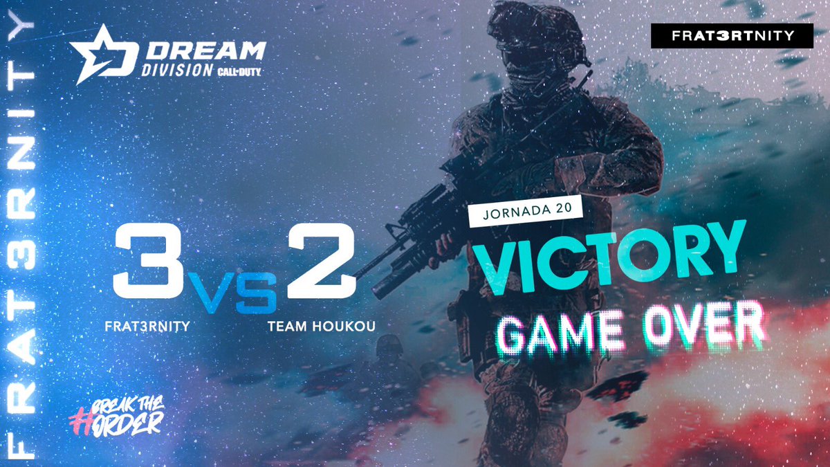 Frat3rnityES's tweet photo. No hay mejor victoria que sufrir hasta el último mapa y salirse con ella 🤟
GGs @houkouteam! Seguimos acumulando victorias en #DreamDivision 😉
#BreakTheOrder https://t.co/UsmLlFx0iv