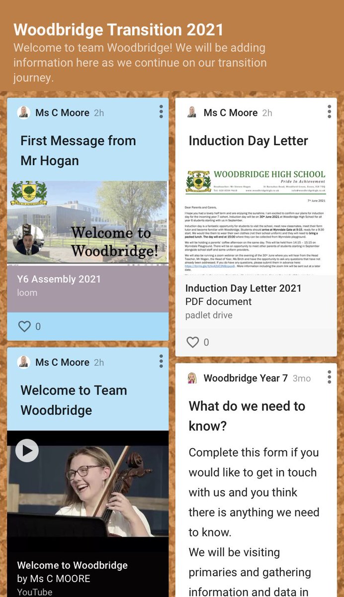 WHS_Year7's tweet photo. *NEW PADLET POST* You incoming year 7s make sure you check out Mr Hogan’s first message to you, now up on the @padlet ! https://t.co/yCOsfKd2jn #teamwoodbridge #2021intake #welcometowoodbridge #year6toyear7 https://t.co/105IasoYMm