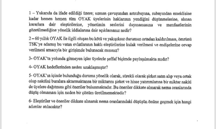 8️⃣Bakalım Hulusi Akar bu kez Murat Bakan’ın sorularını yanıtlayacak mı? 
Takipçisi olup, OYAK’ta neler oluyor diye sormaya devam edeceğiz. <a href="/CHPMuratBakan/">Murat BAKAN</a>