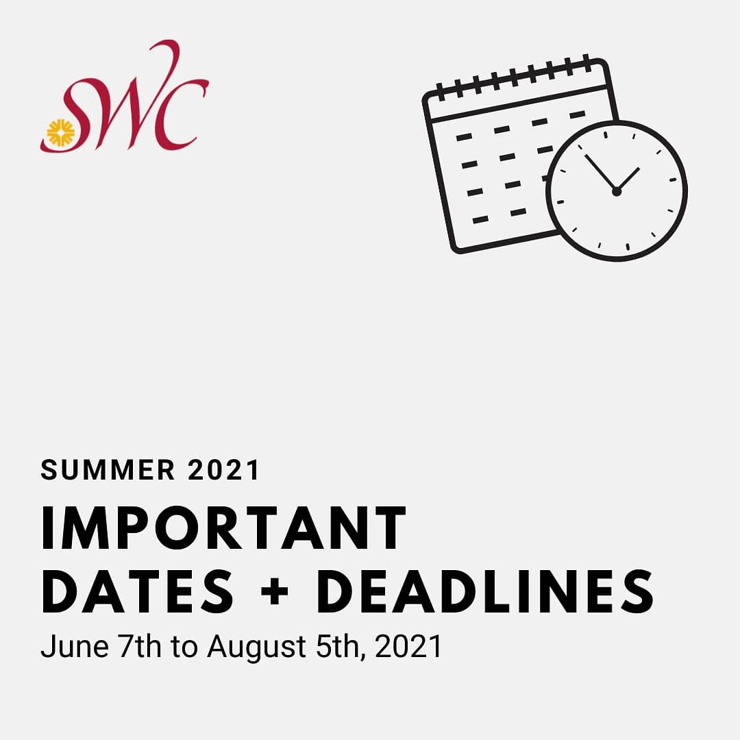 swc_hecsy's tweet image. 𝙸𝚖𝚙𝚘𝚛𝚝𝚊𝚗𝚝 𝚂𝚞𝚖𝚖𝚎𝚛 𝙳𝚊𝚝𝚎𝚜 &amp;amp; 𝙳𝚎𝚊𝚍𝚕𝚒𝚗𝚎𝚜 🗓 #swc #hecsy #su21