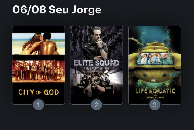 Hoy cumple años el actor Seu Jorge (51) Happy birthday ! Aquí mi miniRanking: 