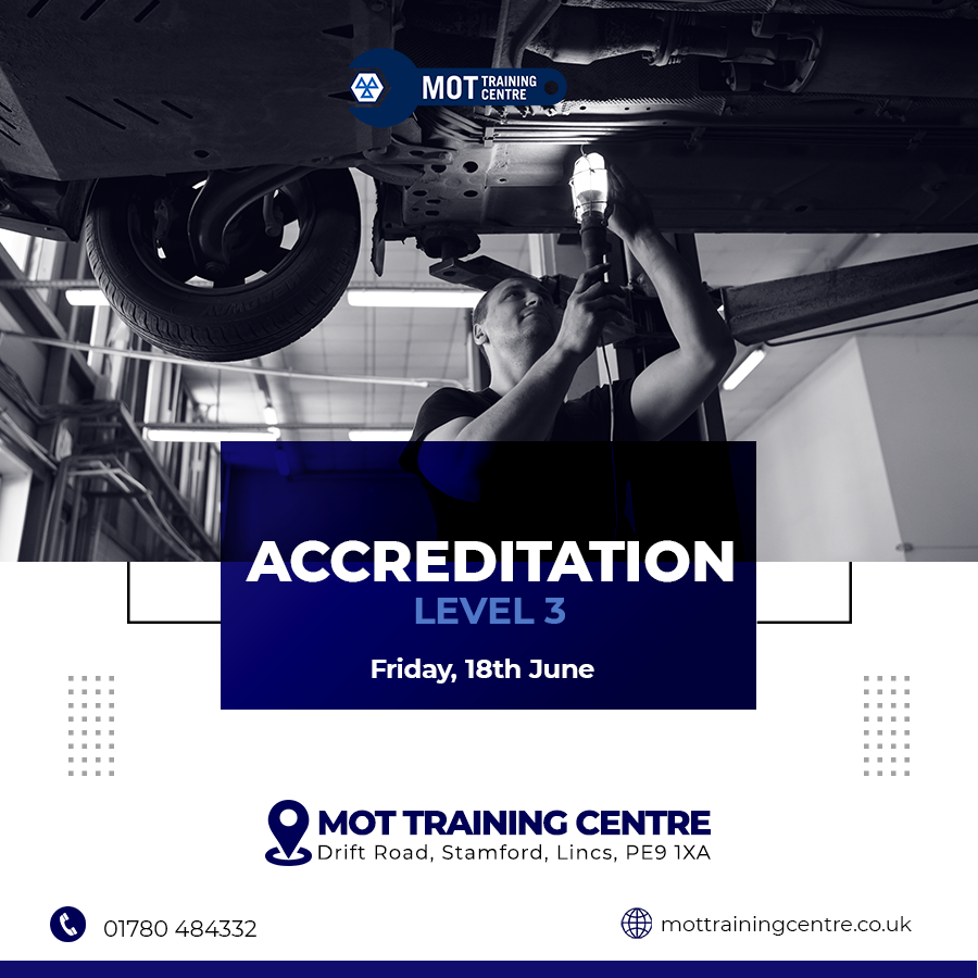 MOT Training Centre (@mottrainingcent) on Twitter photo ๐
ONE PLACE LEFT!
Book onto our Accreditation (Level 3) course on Friday, 18th June.
Enquire now to secure your place:
๐ 01780 484332
๐ง bookings@mottrainingcentre.co.uk
๐ mottrainingcentre.co.uk
#mottraining #accreditation ๐
ONE PLACE LEFT!
Book onto our Accreditation (Level 3) course on Friday, 18th June.
Enquire now to secure your place:
๐ 01780 484332
๐ง bookings@mottrainingcentre.co.uk
๐ mottrainingcentre.co.uk
#mottraining #accreditation