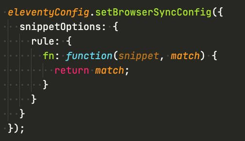 If you’re using Eleventy --serve but want to opt-out of the ...