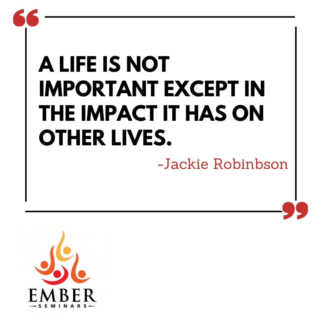 ChadHyams's tweet photo. #JackieRobinson was always one of my #heroes growing up and this #quote has been with me along the journey. #impact https://t.co/GnroWqQGrx