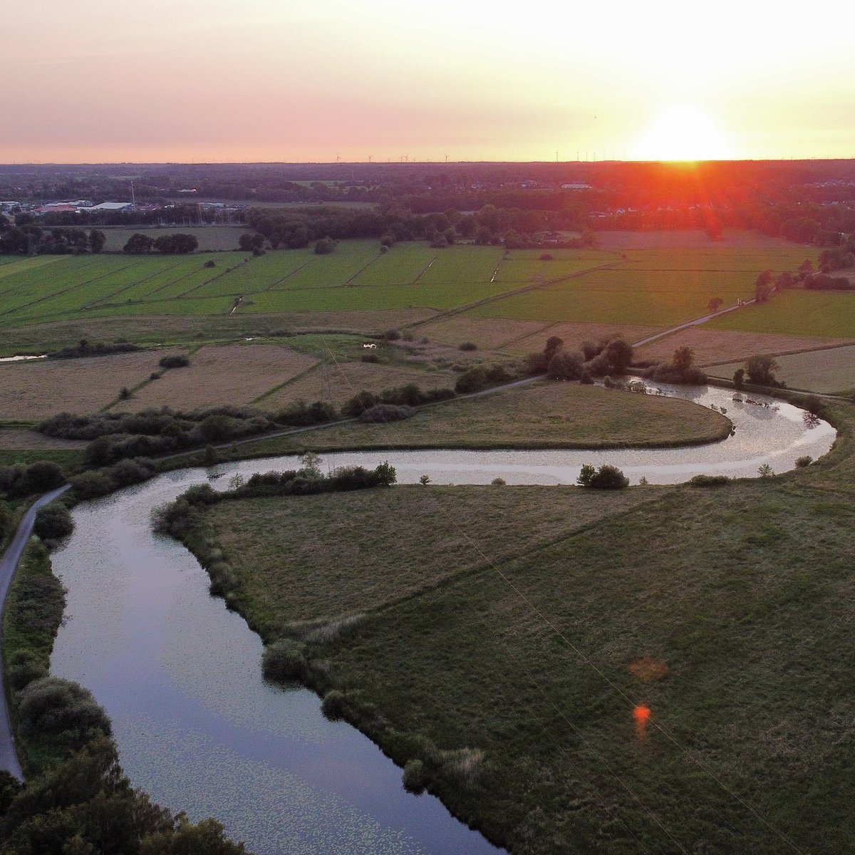 Abenddämmerung an der Hamme