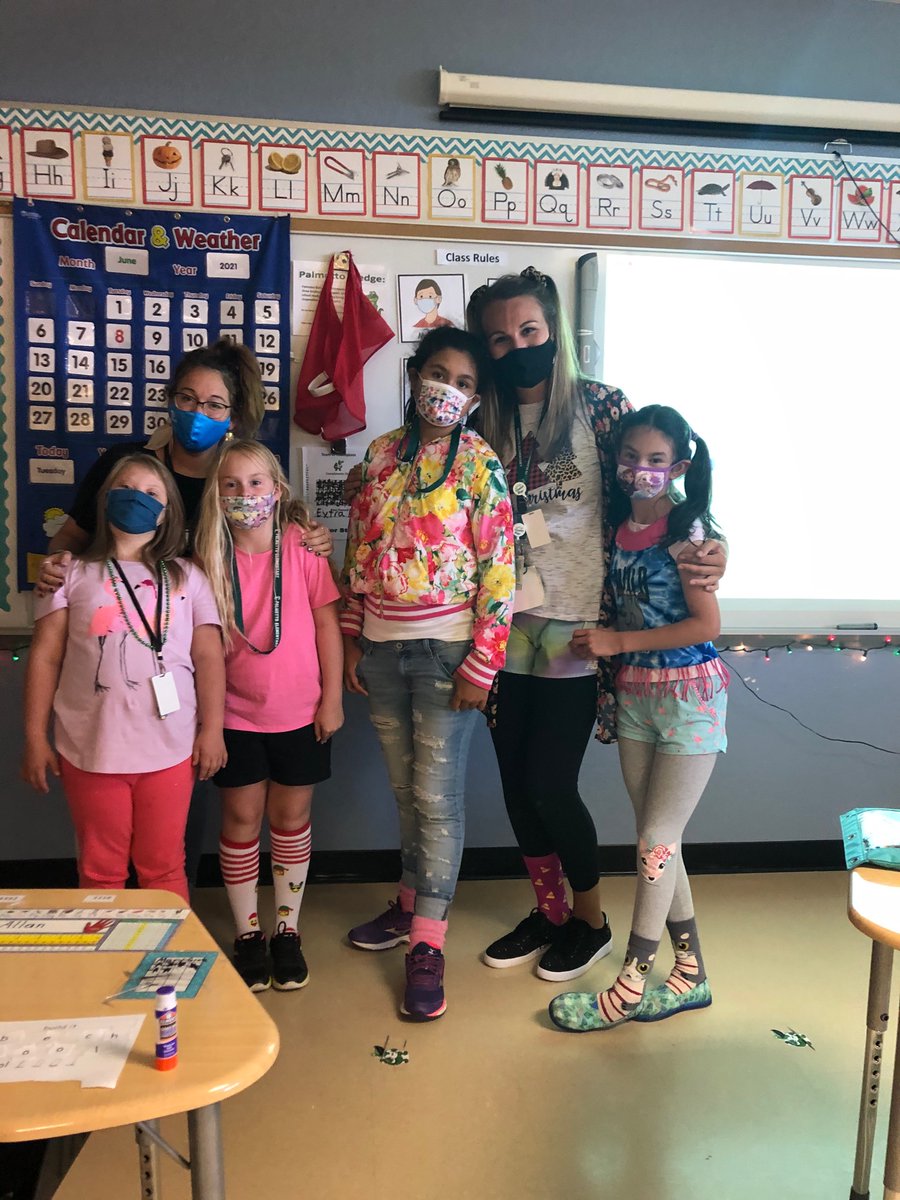 MsVolk3's tweet photo. We were a little crazy today!!! π€ͺ#PLEgators #spiritweek https://t.co/tMBcZTPiEP