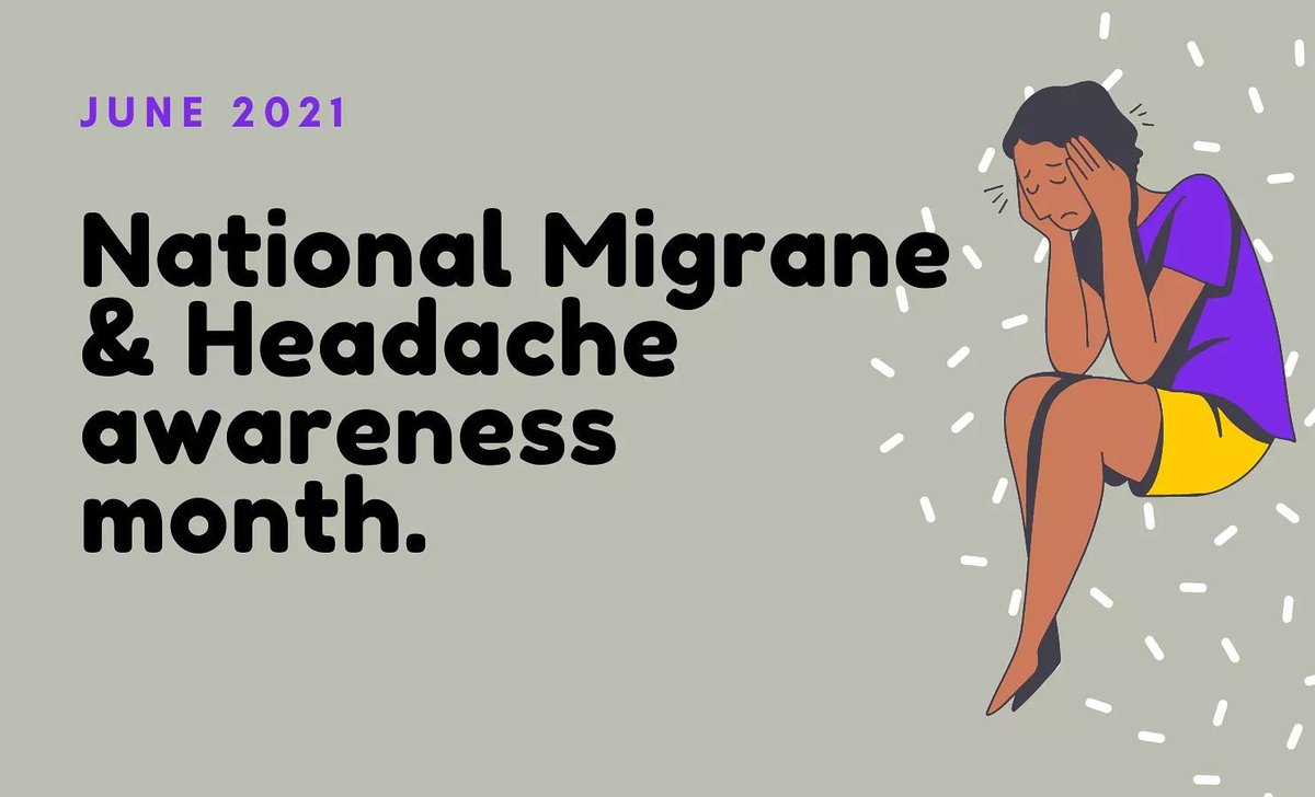 On the theme of 'head health' June is also Headache & Migraine Awareness Month. Migraines are the third most common disease in the world, 1 in 7 of us suffer from them. qoo.ly/3cjxs6