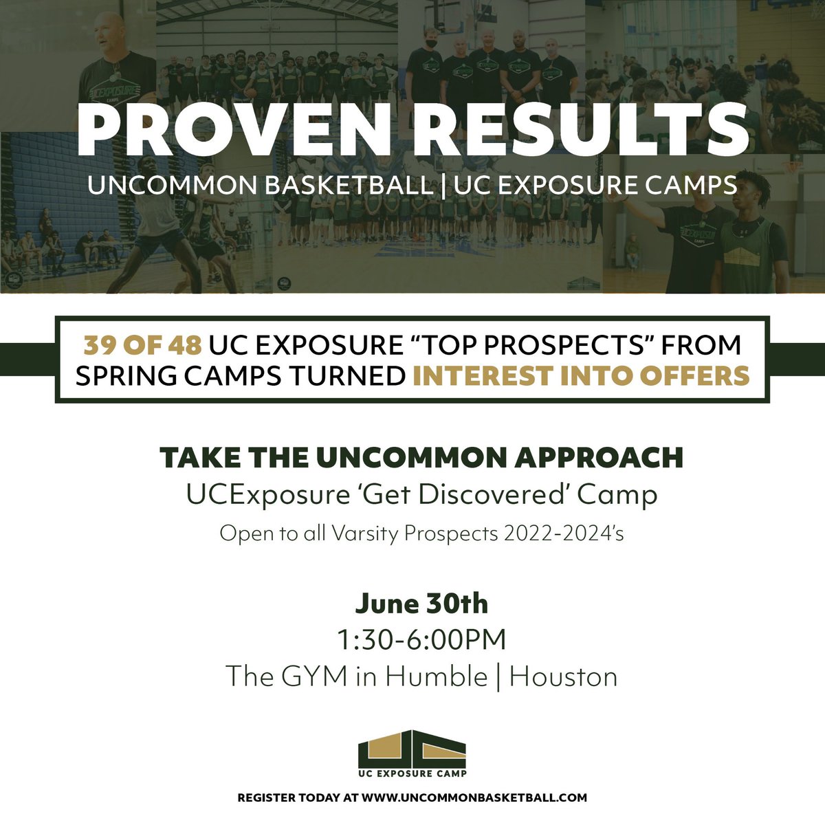 UC_Exposure's tweet photo. Doesn’t matter where your ranked, what interest you have right now, if your hungry &amp; looking to gain exposure this Summer take the Uncommon Approach.  22s &amp; 23s June Camps are open and spots are filling | SA June 13 | Houston June 30 @RcsSports @T_Littlefield10 @4YFilms @TBScouts https://t.co/pCUDSW7NKz