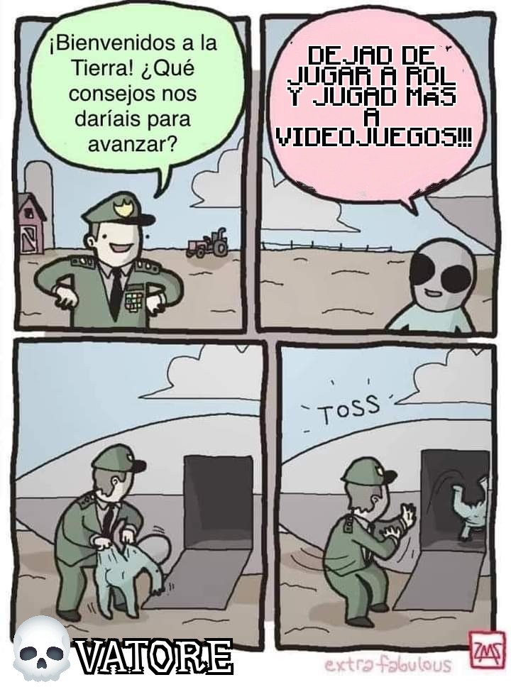 Nuevo #MemeRolero🎲 !!!
Estos Aliens siempre liándola!! Si no sabes de qué hablas porqué te metes Horse Luis!!!
A Marte con viento fresco, la próxima vez que venga ET que le gusta D&D!!! #RolRules #EnLaTierraJugamosARol