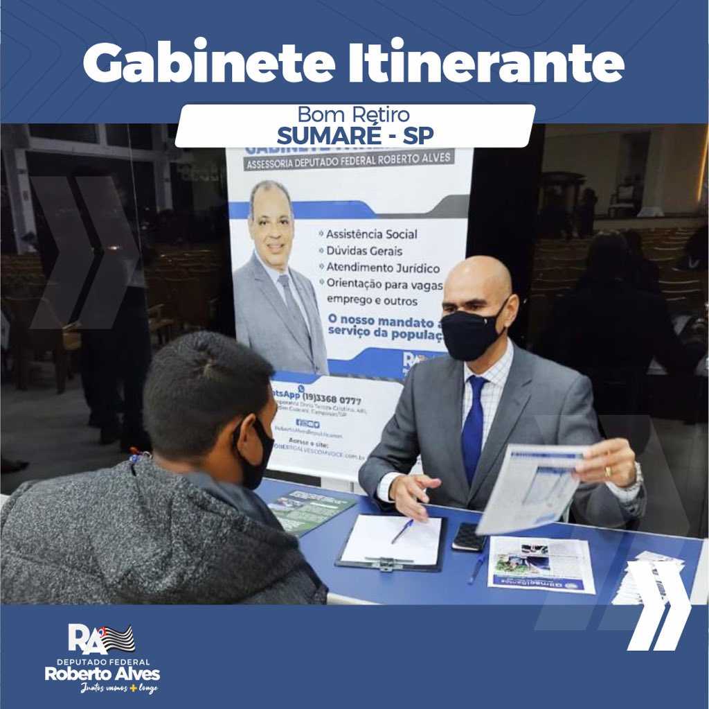 RobertoAlves_10's tweet photo. Nesta noite, nosso gabinete itinerante esteve em Bom Retiro (Sumaré - SP). Agradeço a todos que participaram e trouxeram suas contribuições. 🗣 O nosso mandato está a serviço da população! 

#robertoalvescomvocê #sp #gabineteitinerante #saopaulo #sumare #sumaresp #bomretirosp https://t.co/aCtBrq4u8l