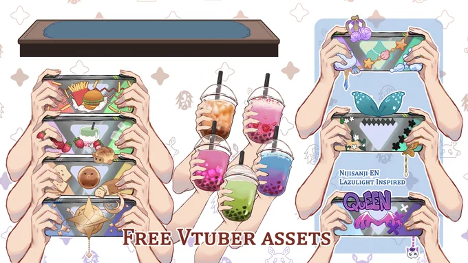 ✨Free Vtuber Assets✨
Some of the switch designs was inspired by #LazuLight ! Feel free to edit/recolour to match your vtuber! 

✨You can credit me if you want that would be appreciated! 
✨DL in thread
#VTuberAssets #Vtuber #VTuberEN #vtubercommissions 