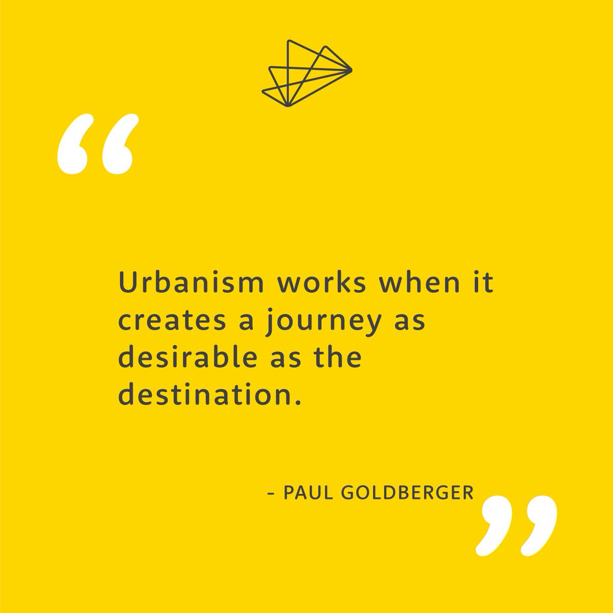 Plans_in_Motion's tweet photo. Paul Goldberger, an American #Architecture critic, provides this #Quote that praises #Cities who provide consistent and innovative #UrbanPlanning and infrastructure planning. Should more cities around the world heed Paul Goldberger’s message?
#Urbanism #PIMpressive https://t.co/S83FteOofT