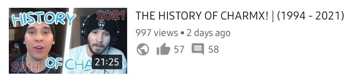 SlickONick_YT's tweet photo. THE HISTORY OF CHARMX accumulated over 1,000 VIEWS in only 2 DAYS! 

Thank you so much. <3 
@CharmxOfficial #HistoryOfCharmx #Charmx #YouTube https://t.co/HWkIDlN3v1