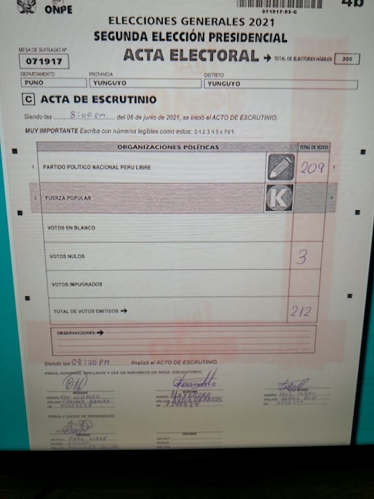 Gcotera30's tweet photo. #fraudeenmesa
#KeikoFujimori
SERA ESTADÍSTICAMENTE POSIBLE ESTO?? votos del departamento de Puno. https://t.co/t9p7Er4KRy