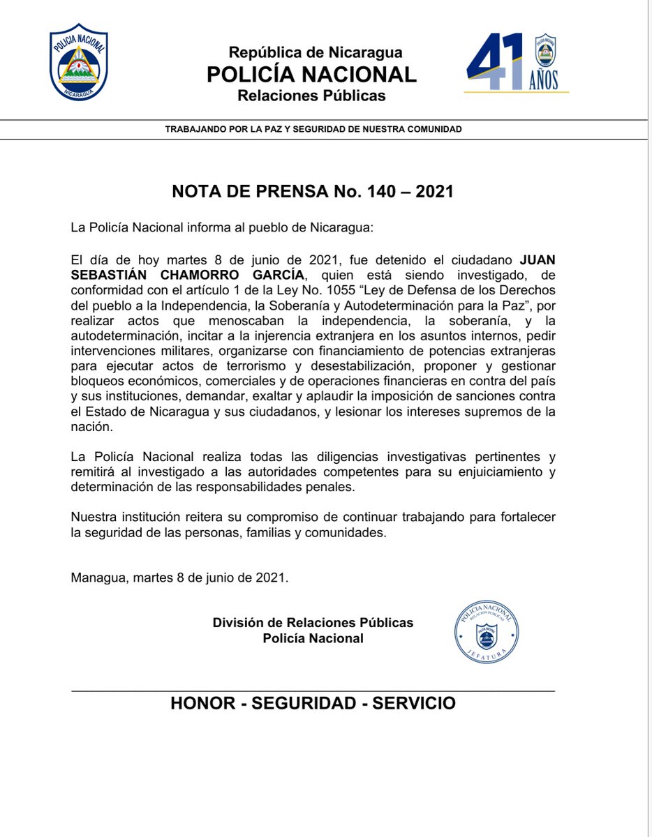 Otro q cae!
Justicia para Nicaragua
#LaHuacaGolpista