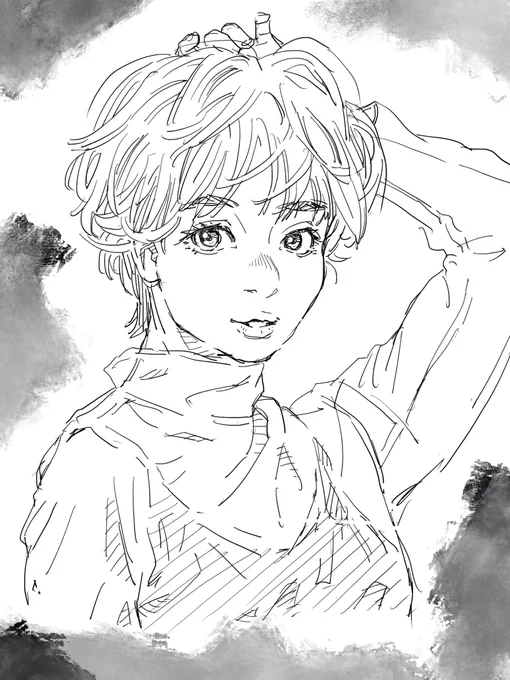 電車でこれ描いてて目的地乗り過ごすところから一日が始まりました🚃

ではiPadでラクガキです✍️ 