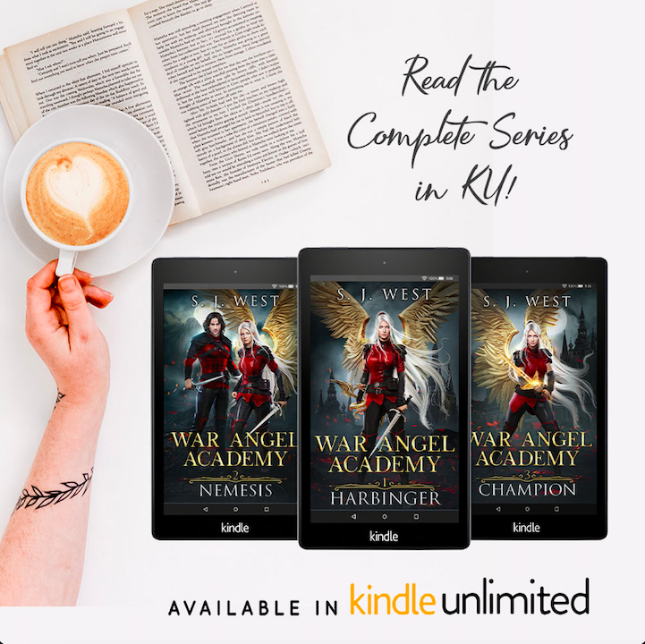 ★The series is now complete!★ Binge read War Angel Academy today!
"An all-powerful prince of Hell is on his way. Who will rise up to stop him?”  
Book 1, 2 &amp; 3 are FREE on #KindleUnlimited
#OneClick mybook.to/WarAngelAcademy
#fantasybooks  #KindleBooks
#NewRelease