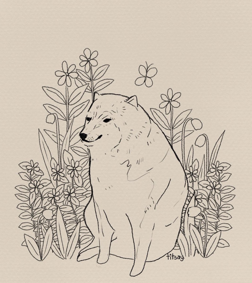 titsay's tweet image. among the flowers~