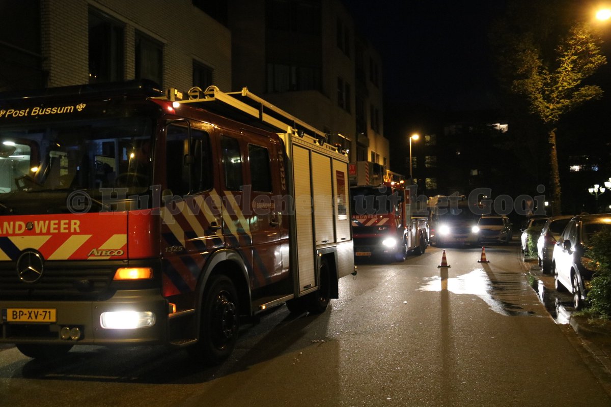 Melding brandweer Olmenlaan Bussum