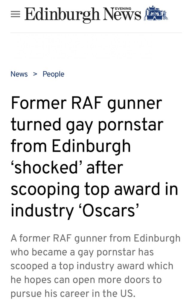 OliverPopeAssoc's tweet photo. The fact that this is headline news is a show of strength at how far the sex industry has came. SW are people who should be proud of their work and not hide away. Congrats @edinburghpaper for showing us a better way ahead. @MarcMcAulay1 great publicity for a deserving man 🏴󠁧󠁢󠁳󠁣󠁴󠁿 https://t.co/wqnqPoSbsN