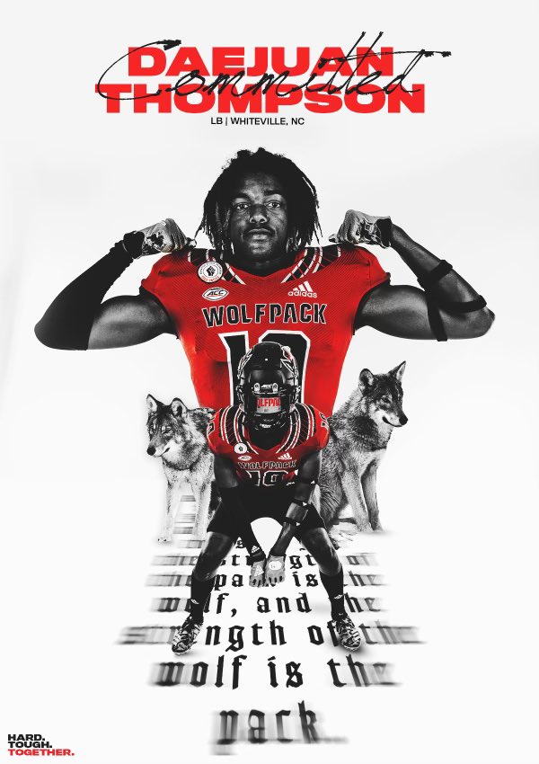TDae23's tweet photo. I will be closing down my recruitment, I am happy and grateful to say I have committed to the university of NC State @CoachTonyGibson @StateCoachD https://t.co/vis7KVqkvV