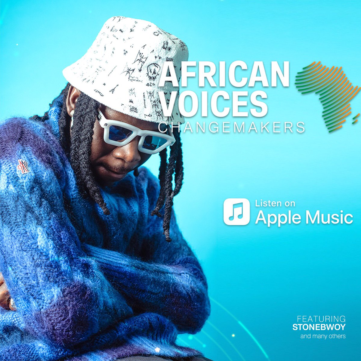 GERRARD_IA's tweet photo. 🚨 @stonebwoyb gets a huge @AppleMusic placement in a special CNN playlist after his “CNN Africa Voice Changers” feature - a show that highlighted how he caused positive change on the continent with his music.🇬🇭🚀✨ https://t.co/J1xBN88bgs