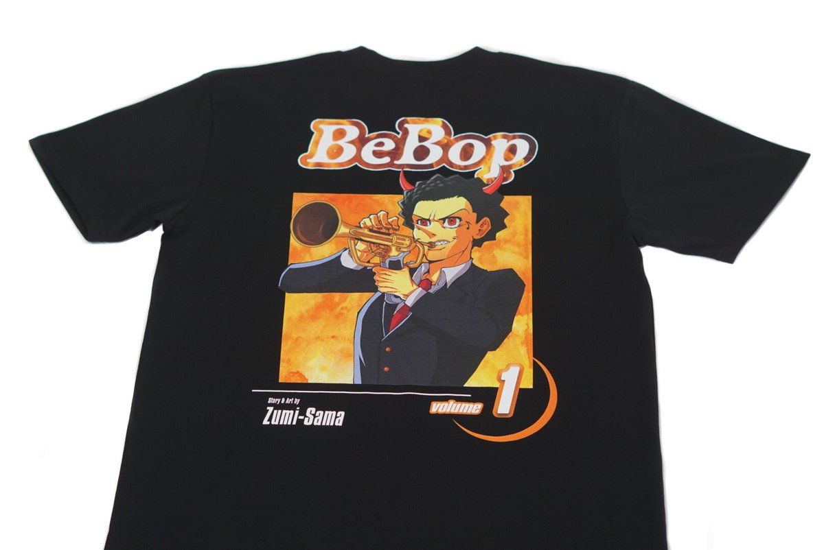 BebopInc's tweet image. We enjoy manga and anime so much we made our own. Follow the tale of war veteran and aspiring musician, Duke Armstrong. Design for Vol. 1 inspired by Yoshihiro Togashi’s Yu Yu Hakusho
T-Shirt character art: @Dujan_28
Card Art: @LinesharkArt
Pick up Vol. 1 via the link in bio now!