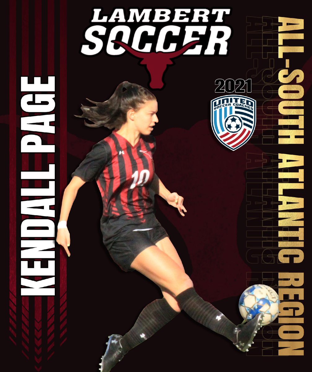 A HUGE congratulations to these two stellar young ladies on significant recognitions for the 2021 season!
Carly Wilson - United Soccer Coaches All-State selection.  Kendall Page - United Soccer Coaches All-South Atlantic Region selection. We are so proud of you! 🤘🏼🐮⚽️❤️