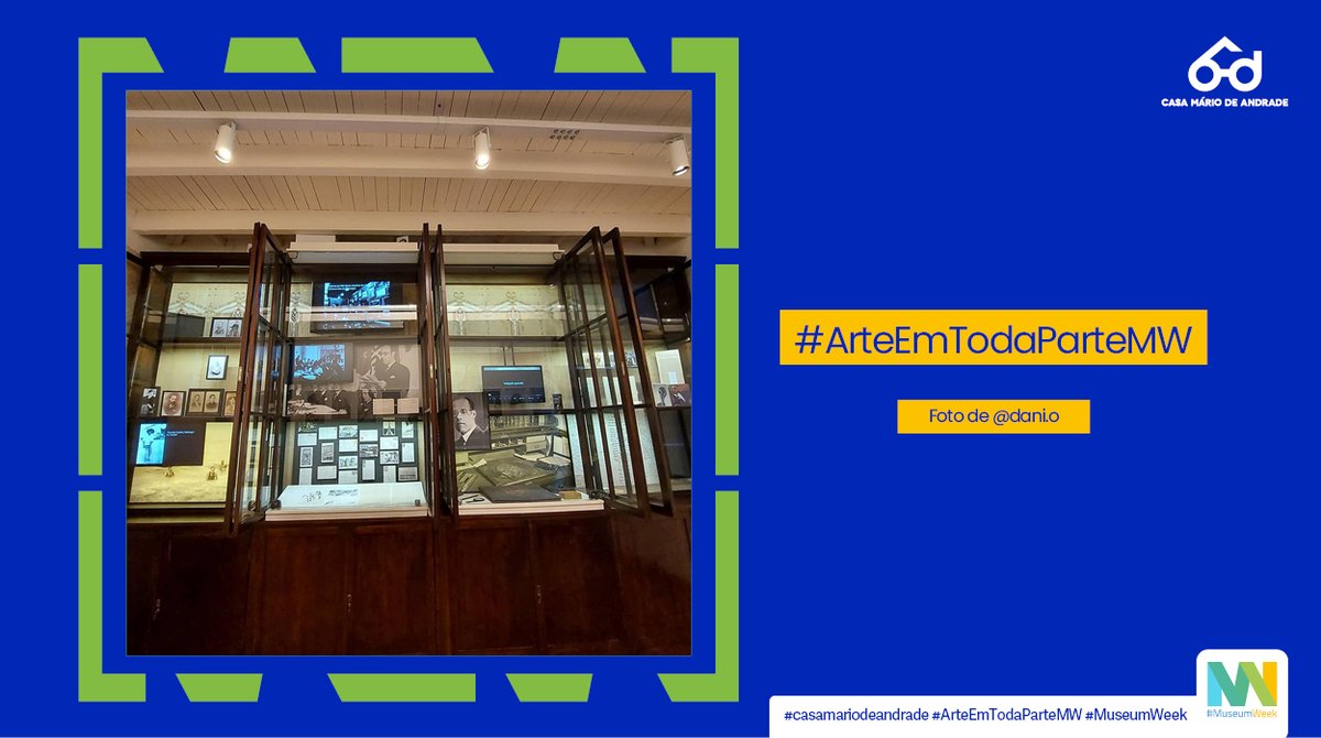 museucasamario's tweet photo. Estamos no sexto dia de #MuseumWeekMW 2021, e a proposta de hoje é #ArteEmTodaParteMW. Mostra para gente um registro revelando uma arte do museu.
 
Gostou da ideia? Compartilhe com a gente.
 
#culturaemcasa #culturasp #BrasilMW #SudAmericaMW https://t.co/1HV3i8KZa0