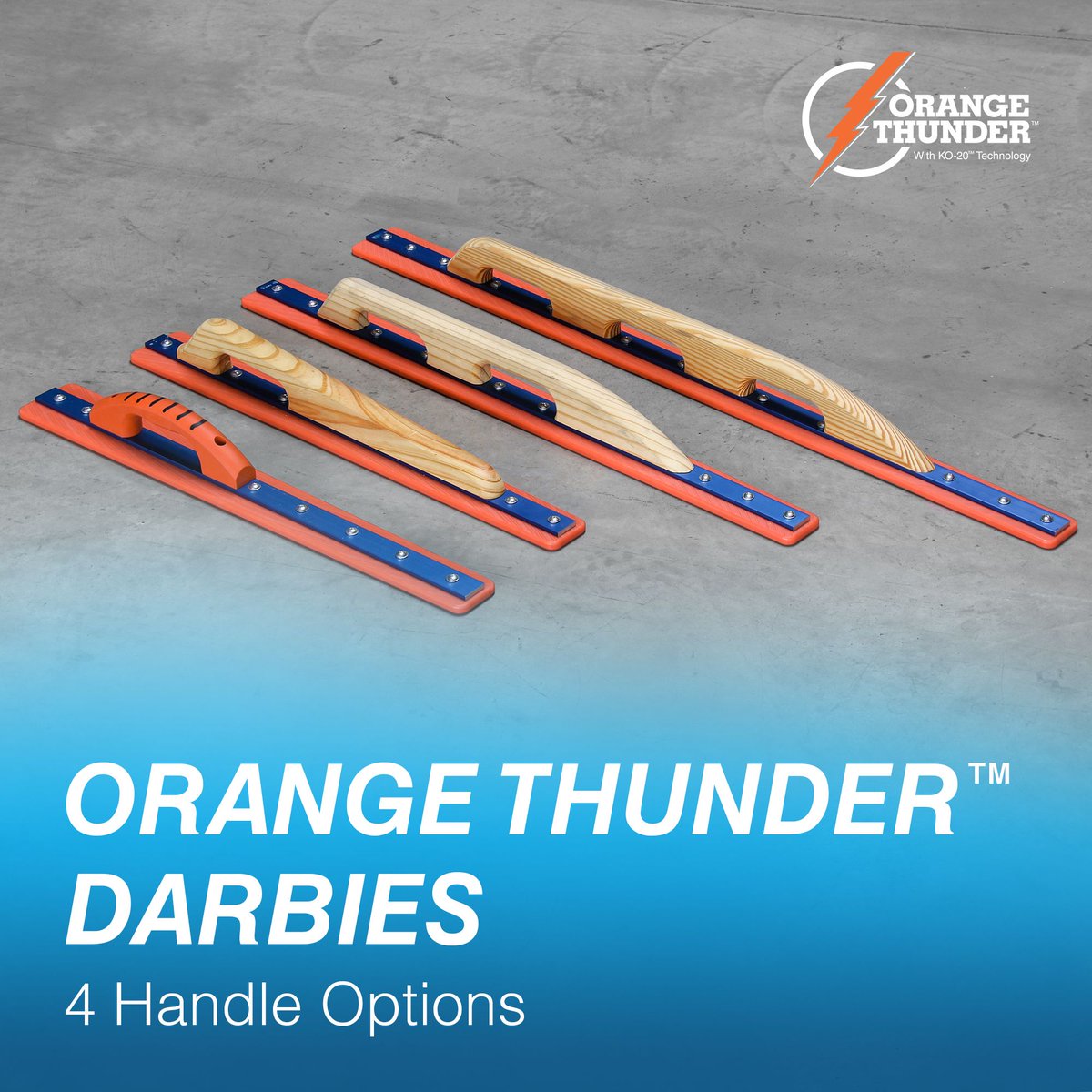 KraftTool's tweet photo. #ToolTuesday – Float a larger area of concrete with an Orange Thunder™ Darby featuring KO-20™ Technology. Engineered, Curved Surface Lines grip and evenly distribute paste across the surface for easy leveling and smoothing. #MadeInTheUSA #WOC2021

https://t.co/NKjABTOcvi https://t.co/Xljvia1sif