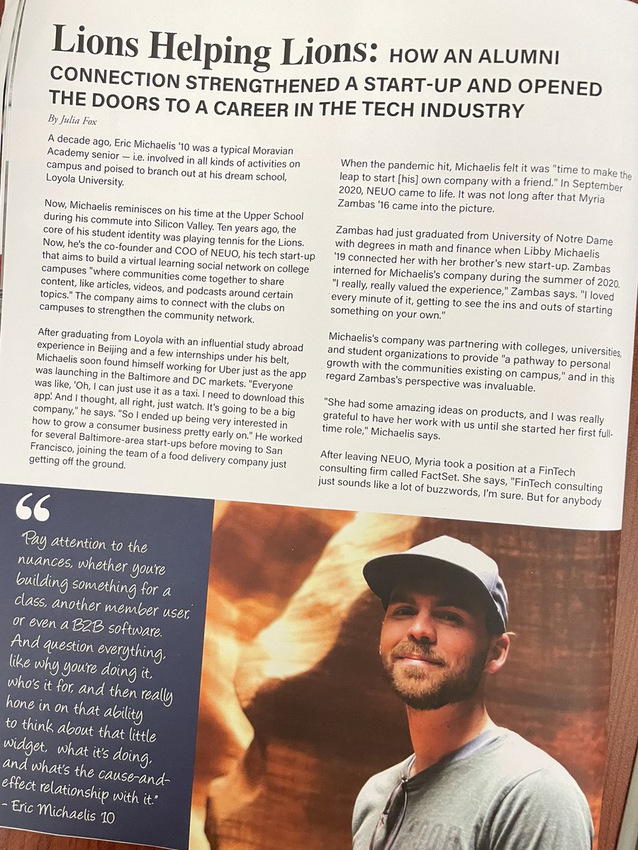 We are so very proud of our former student, Myria, as she pursues her goals. Nice feature article from her HS alma-mater, Moravian Academy.  #pohatpride <a href="/PohatSchool/">Pohatcong School</a> <a href="/PohatPTA/">Pohat PTA</a>