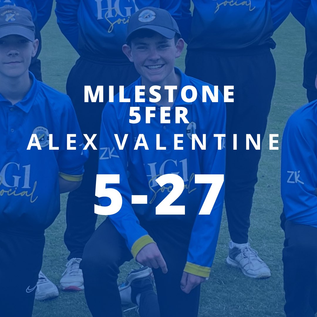 ThirskCC's tweet image. And finally, is all rounder Alex Valentine, who if he isn’t scoring runs, then he is picking up wickets! He got a 5fer for the 3s on Saturday with figures of 5-27 from 10 overs! Well done Alex!! #WeAreThirsk
