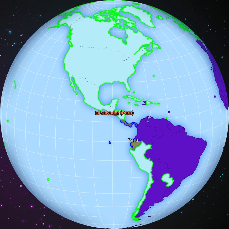 worldwarbot's tweet image. January 2112, Vietnam conquered El Salvador territory previously occupied by Peru.
Check the full map at worldwarbot.com
#Vietnam #Peru